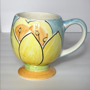 Bella‎ Ceramica Coffee Mug Floral Motif
